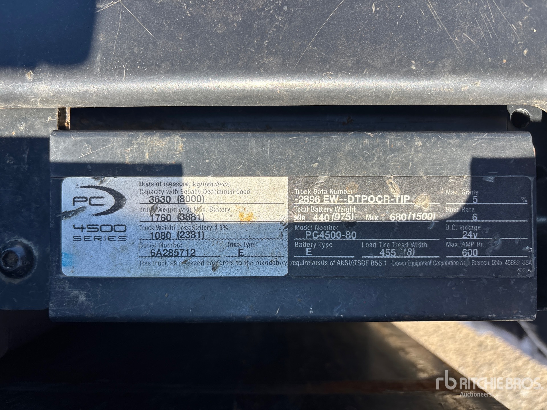 2011 Crown PC4500-80