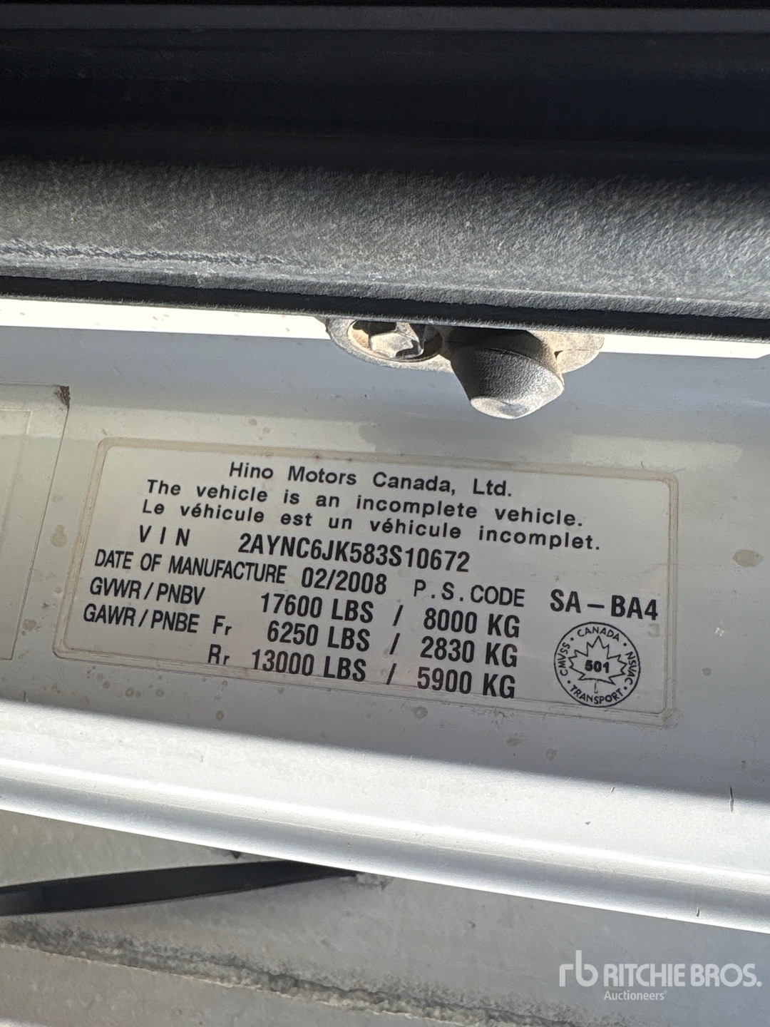 2008 Hino 185