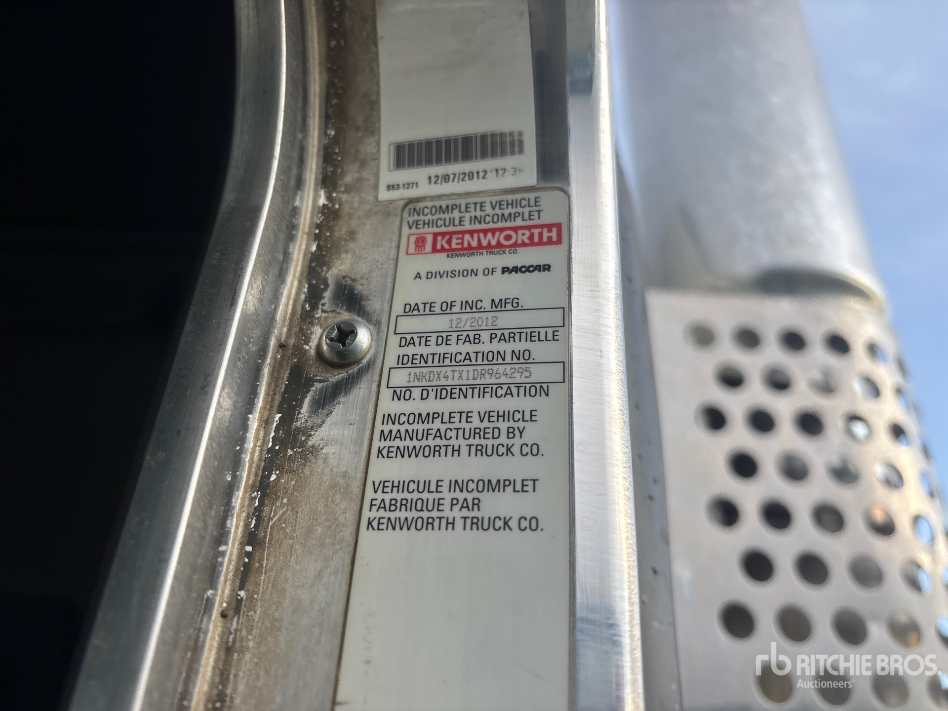 2013 Kenworth T800