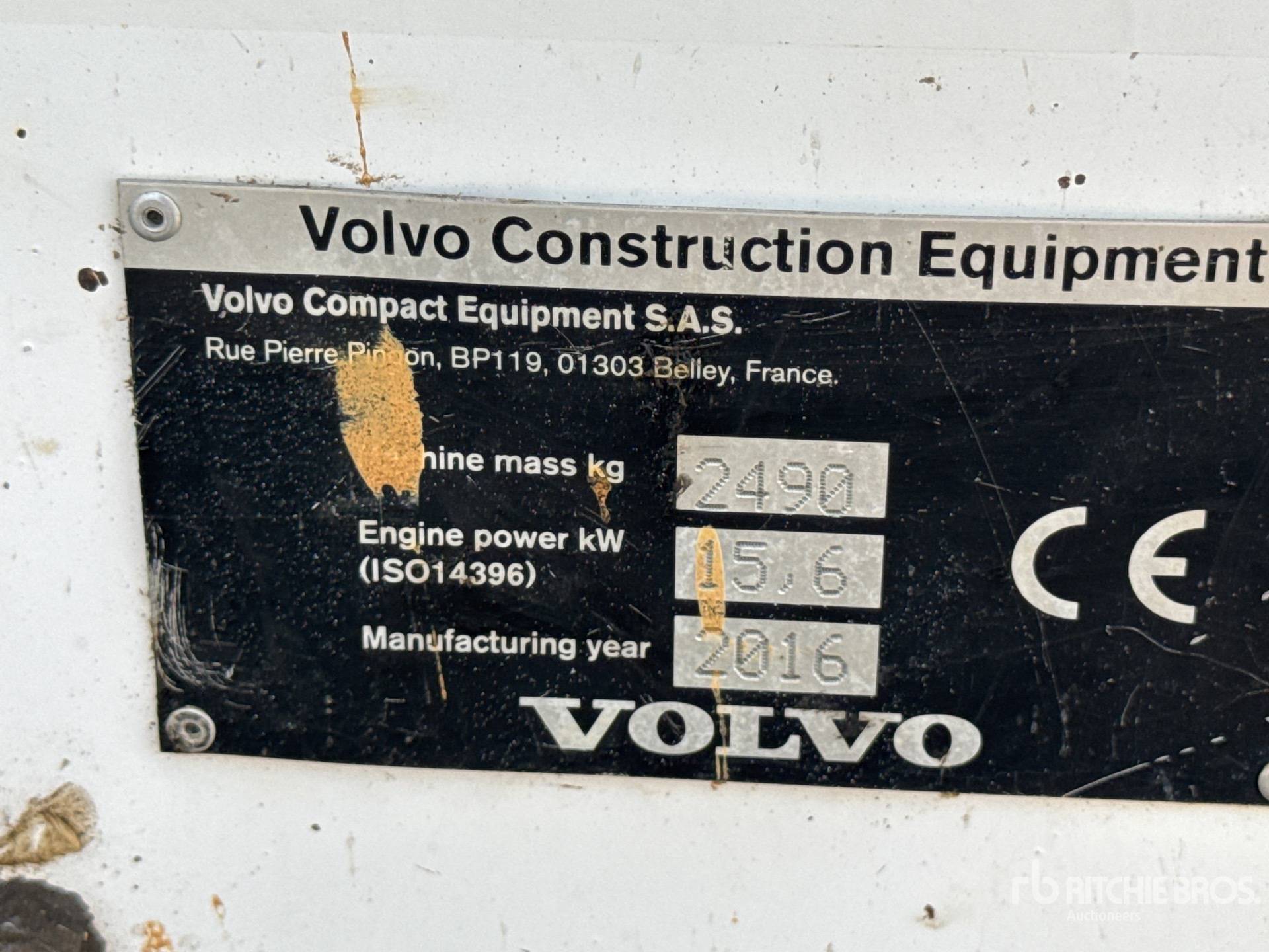 2016 Volvo GCR25D