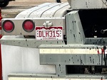 Trailer Chassis with License Plate Light Functional