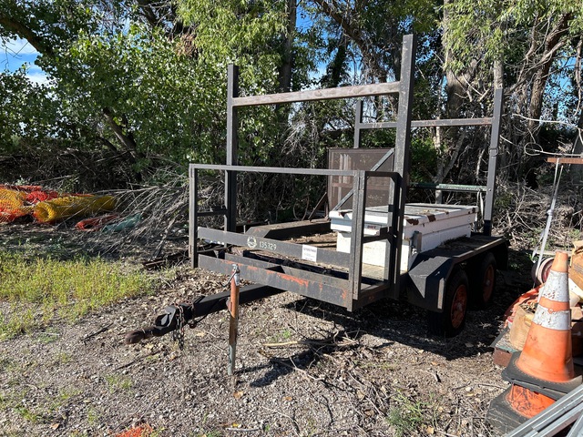 Shop Made 12 ft T/A Flatbed Trailer