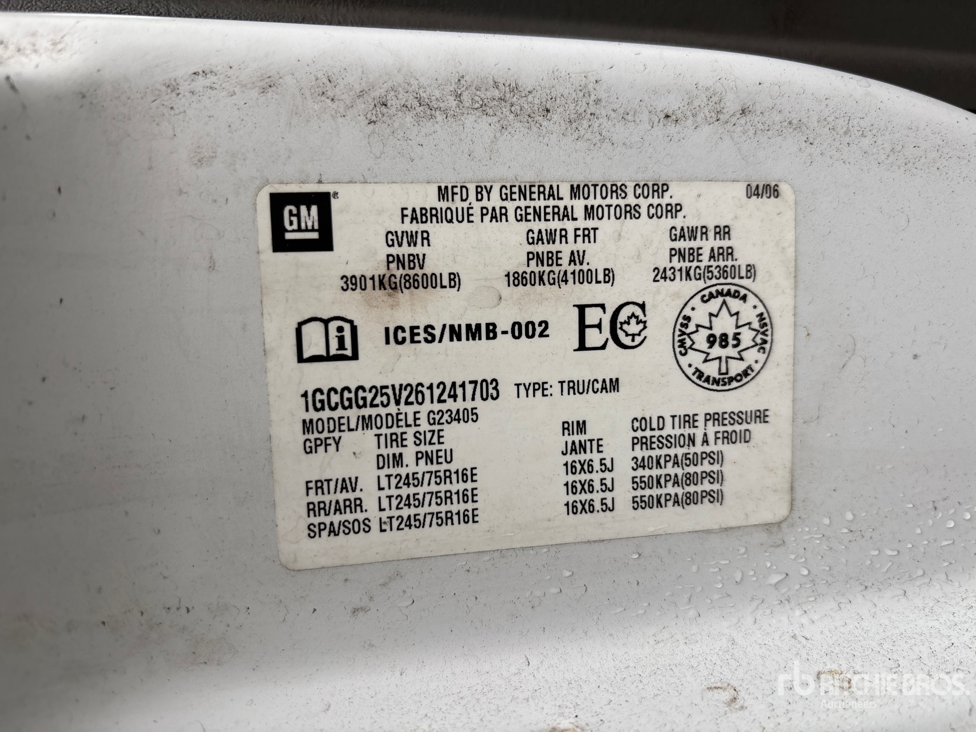 2006 Chevrolet EXPRESS 2500