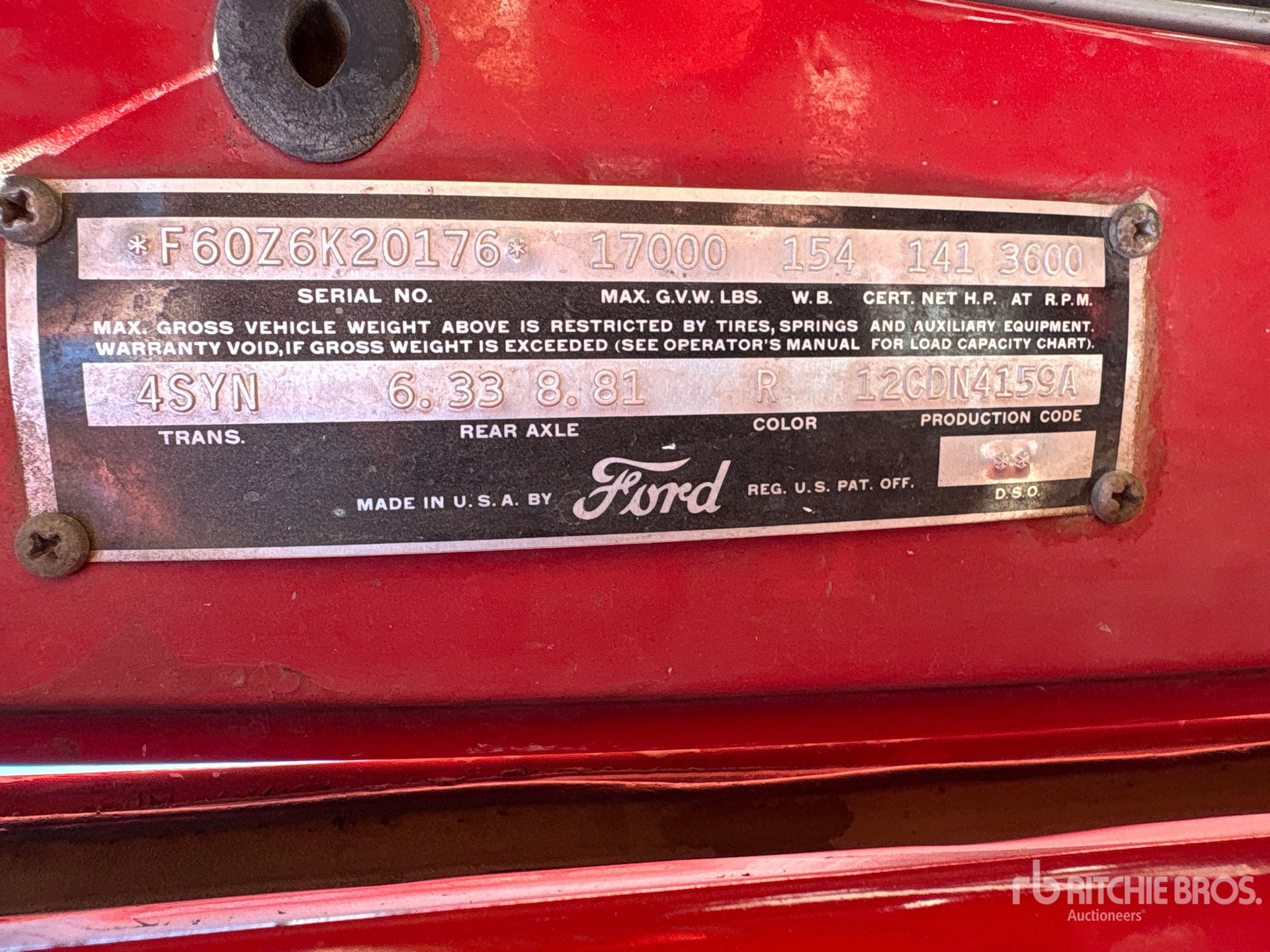 1956 Ford F60Z6K