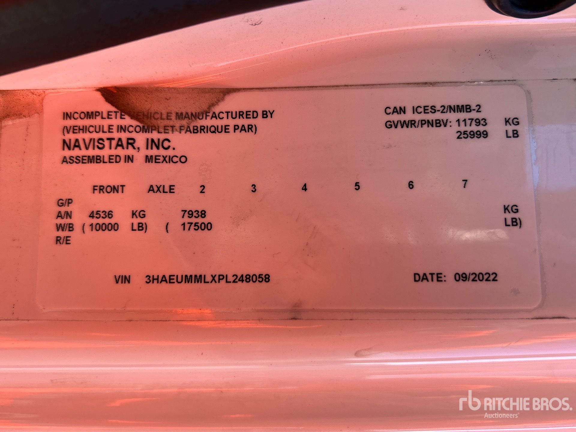 2023 International MV607