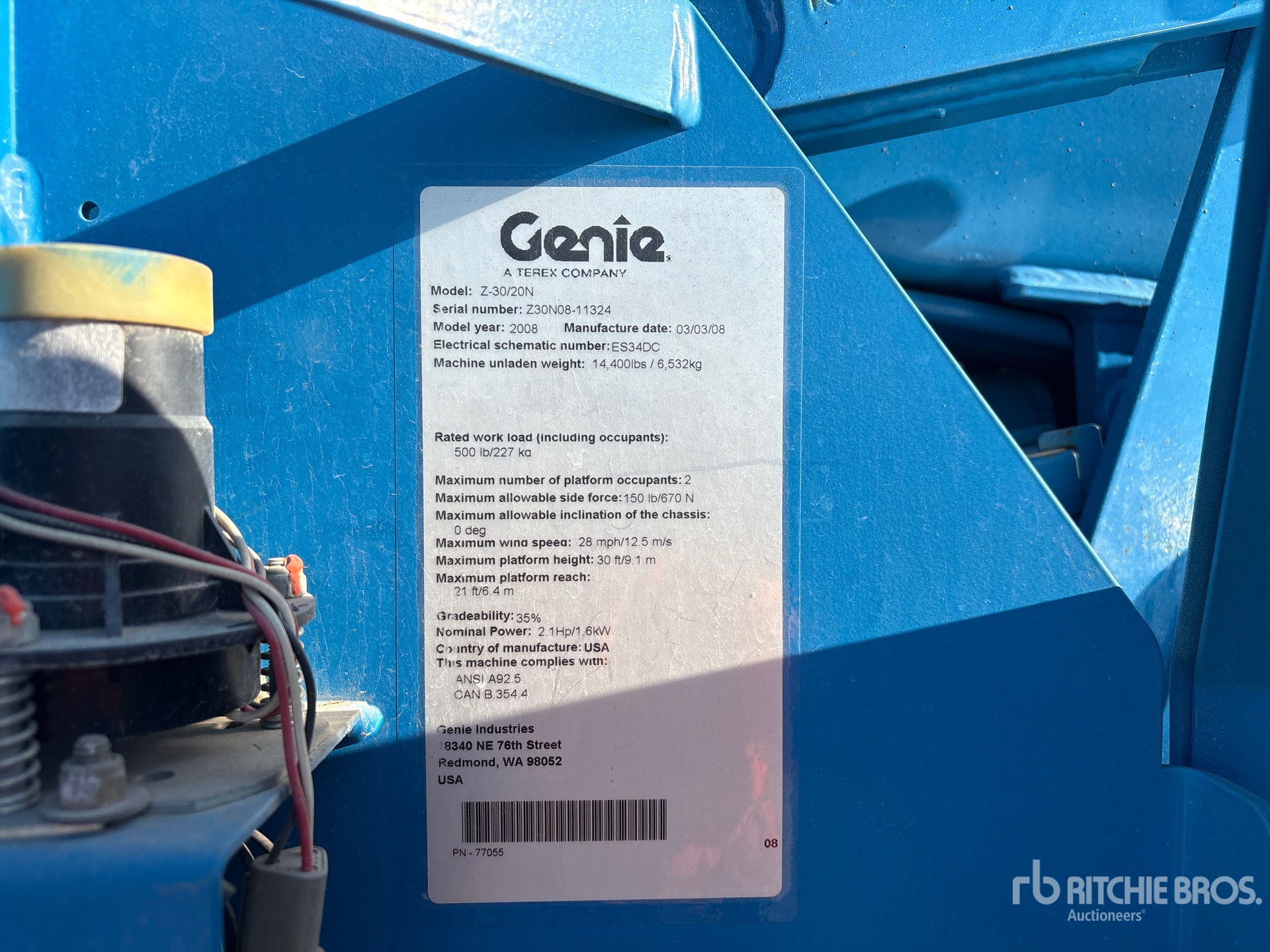 2008 Genie Z-30/20N