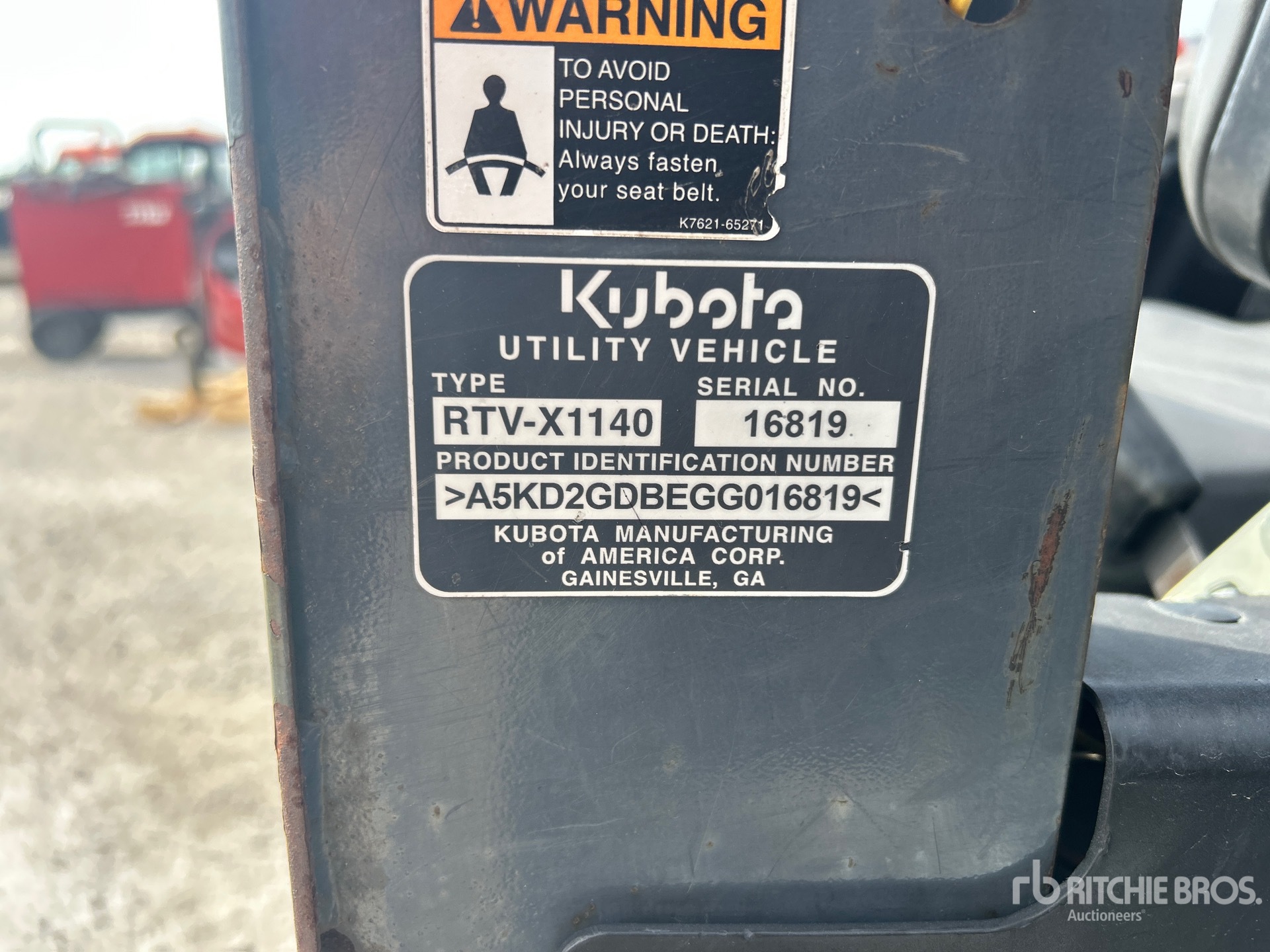 2016 Kubota RTV-X1140