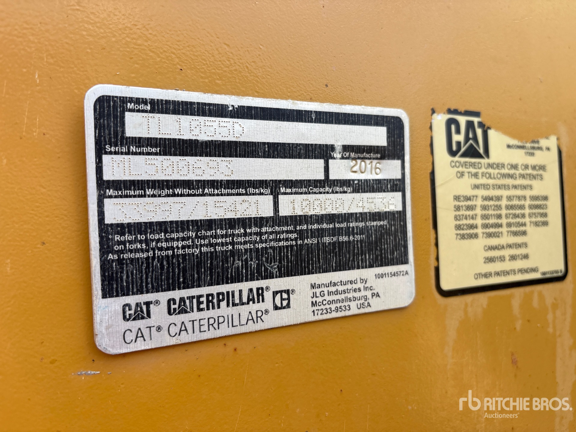 2016 Caterpillar TL1055D