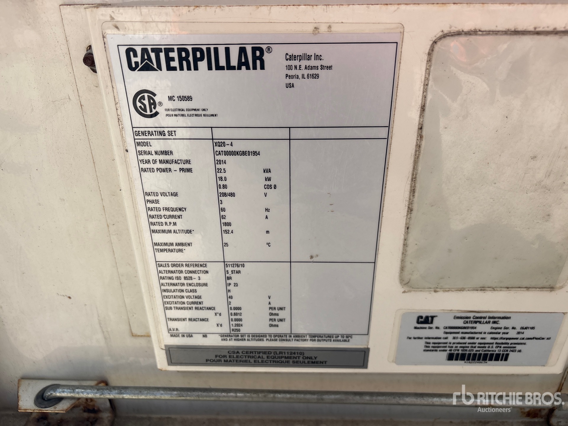 2014 Caterpillar XQ20