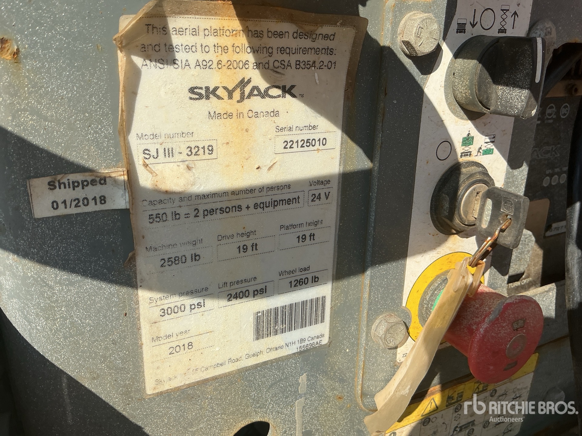 2018 Skyjack SJIII3219