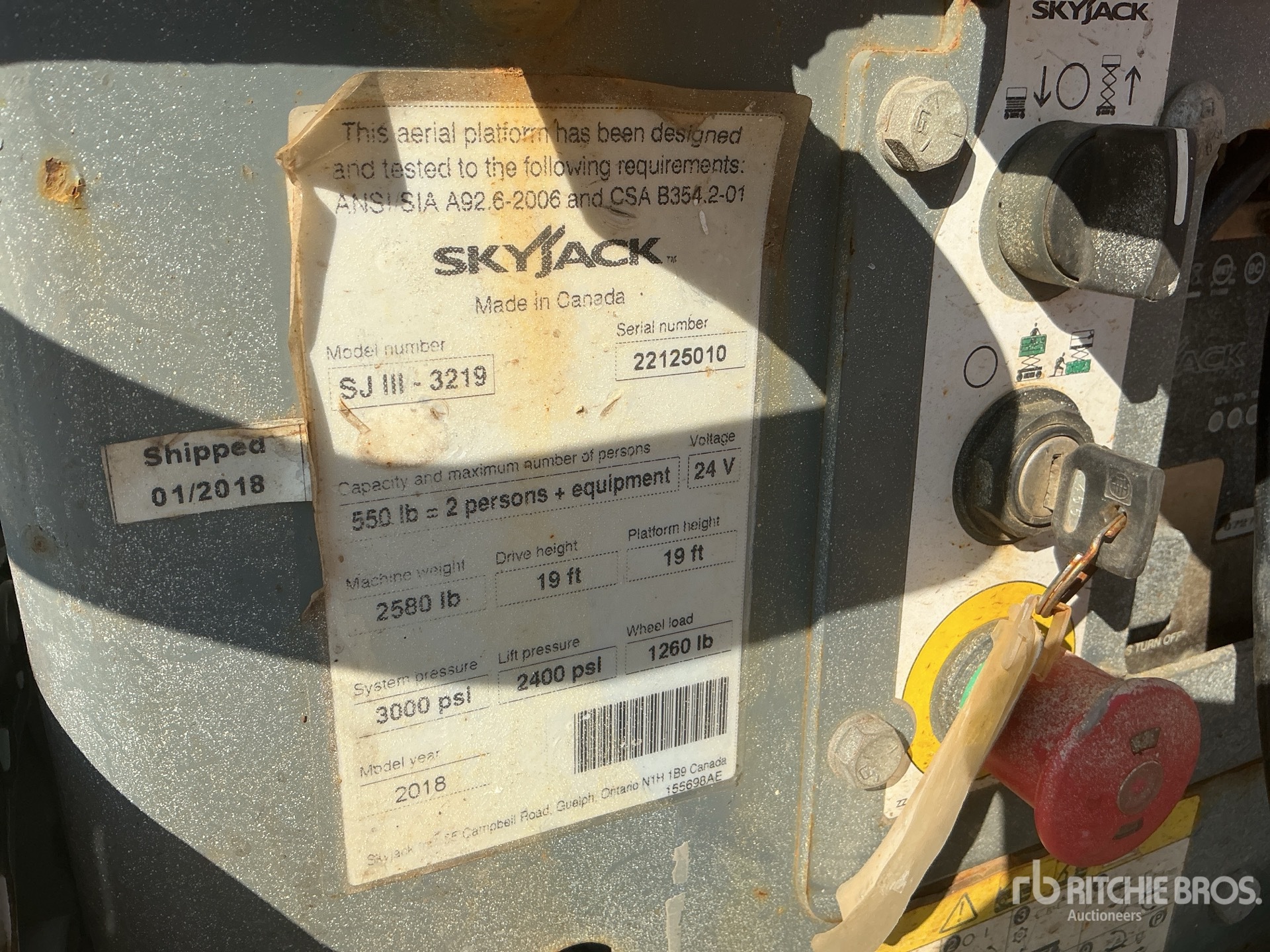 2018 Skyjack SJIII3219