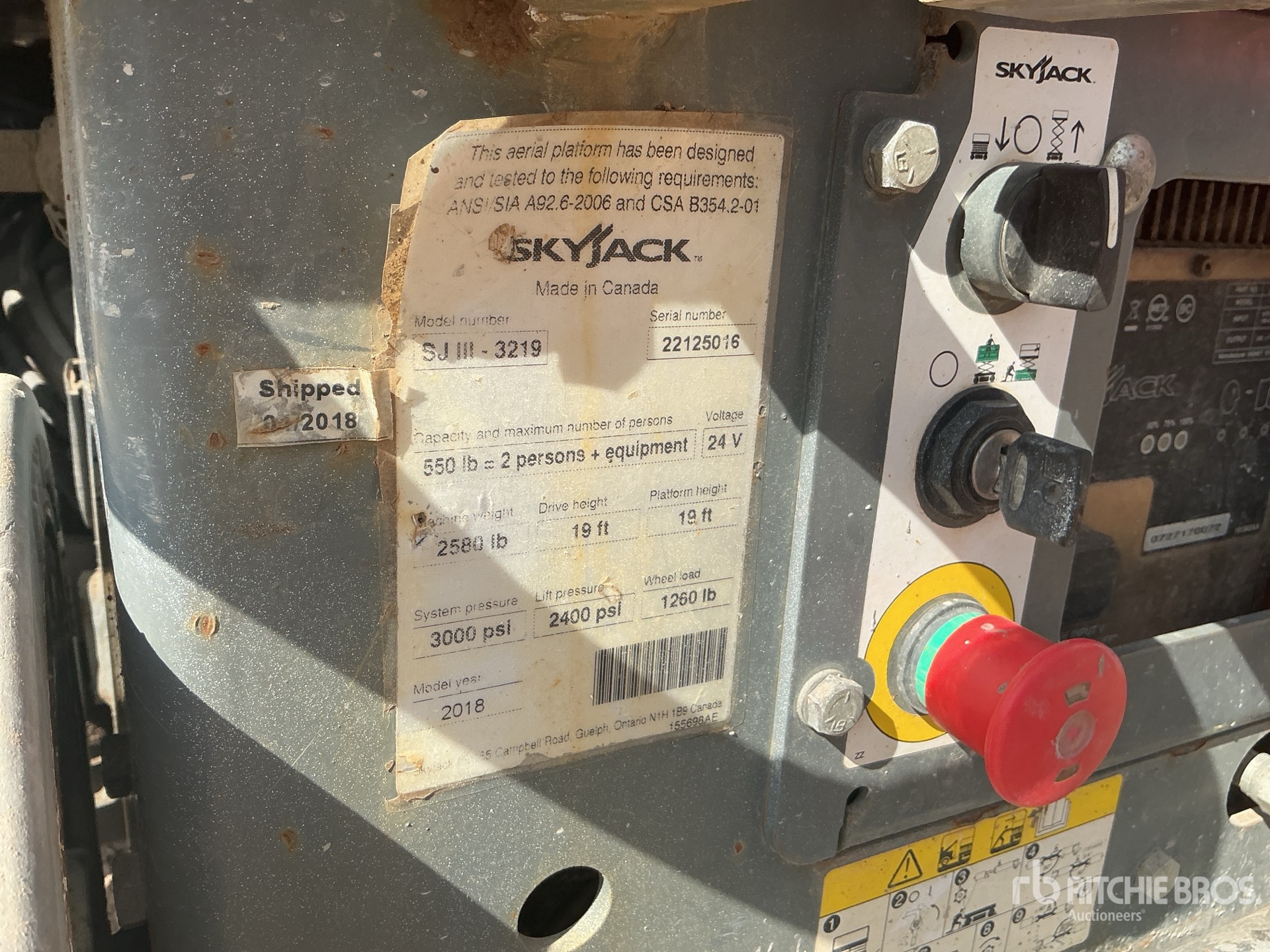 2018 Skyjack SJIII3219