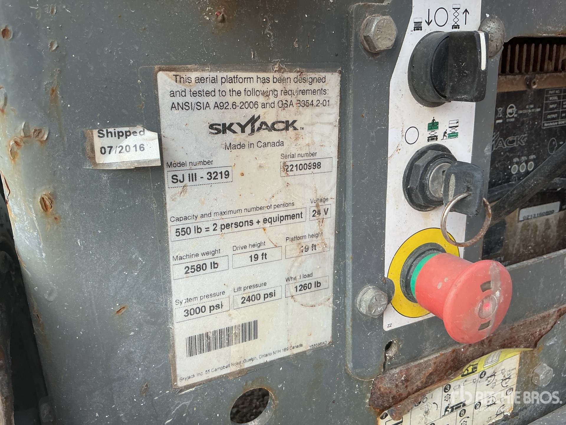 2018 Skyjack SJIII3219