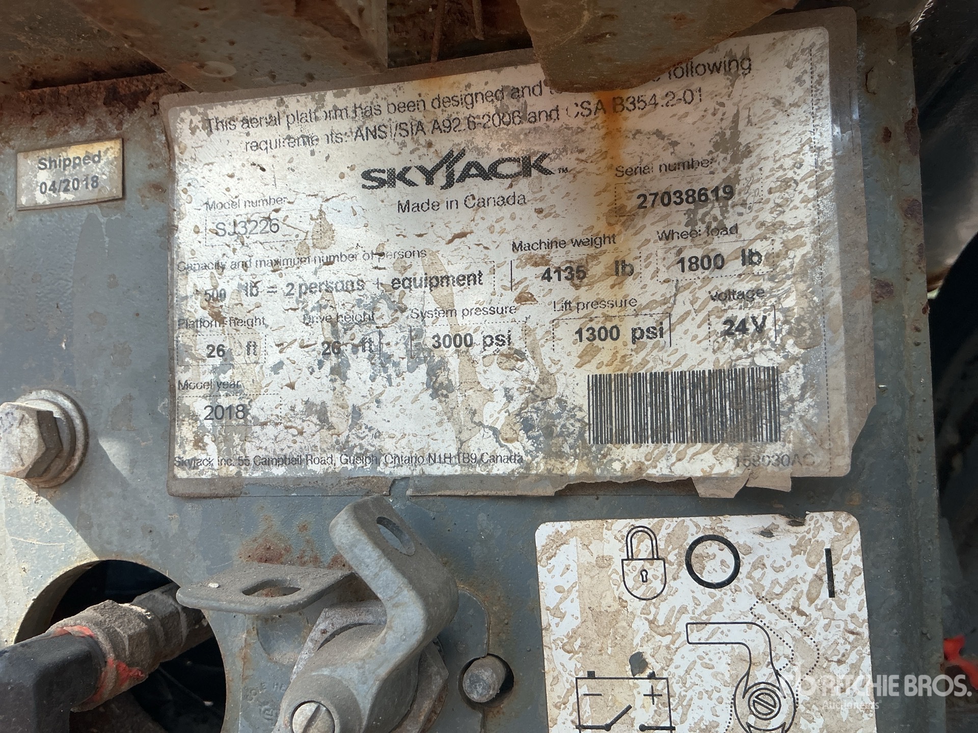 2018 Skyjack SJIII3226