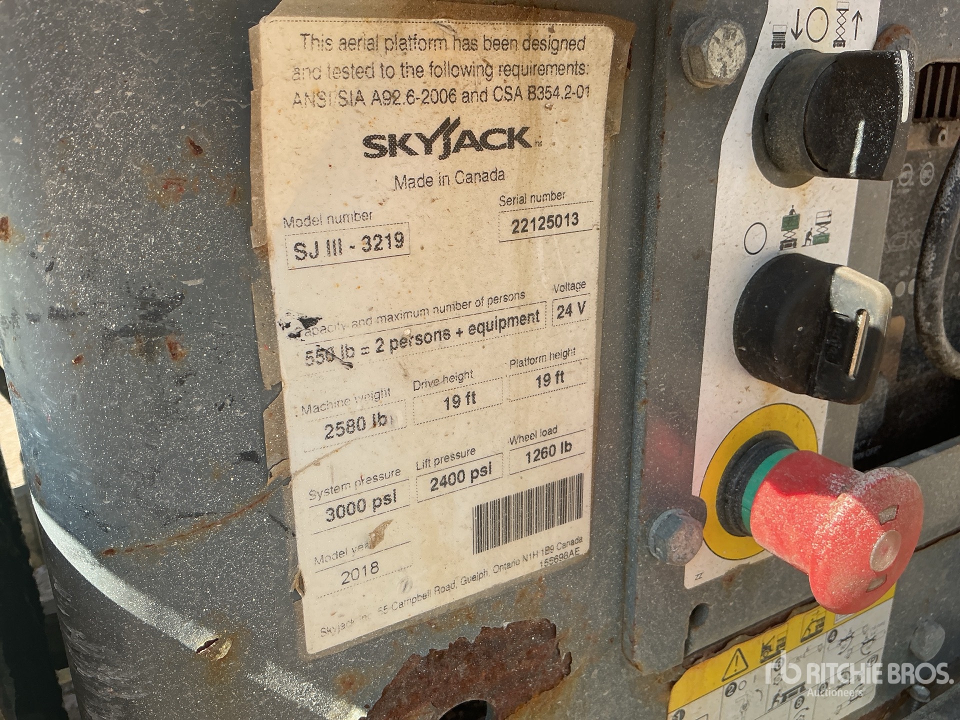 2018 Skyjack SJIII3219