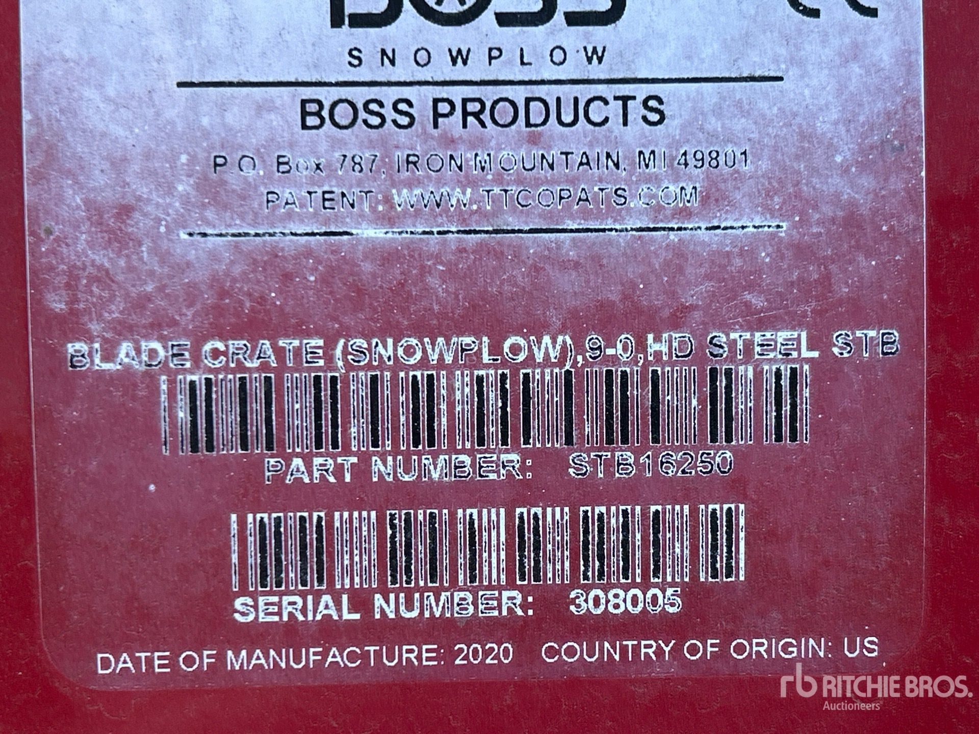 2020 Boss 9 FT HEAVY DUTY STEEL STRAIGHT  ...