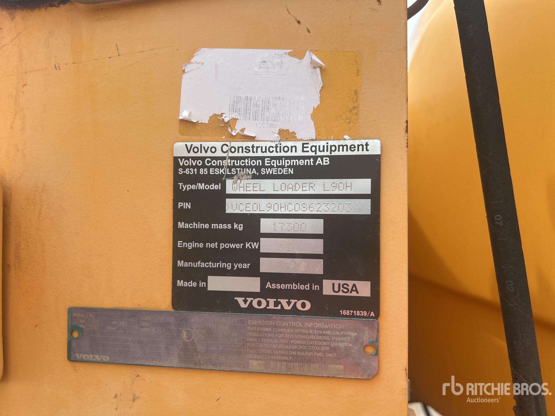 2015 Volvo L90H