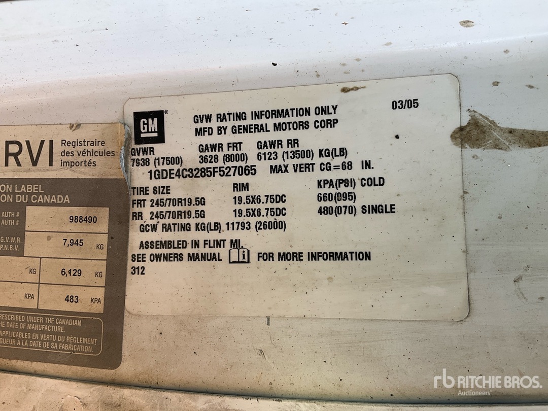 2005 GMC C4500