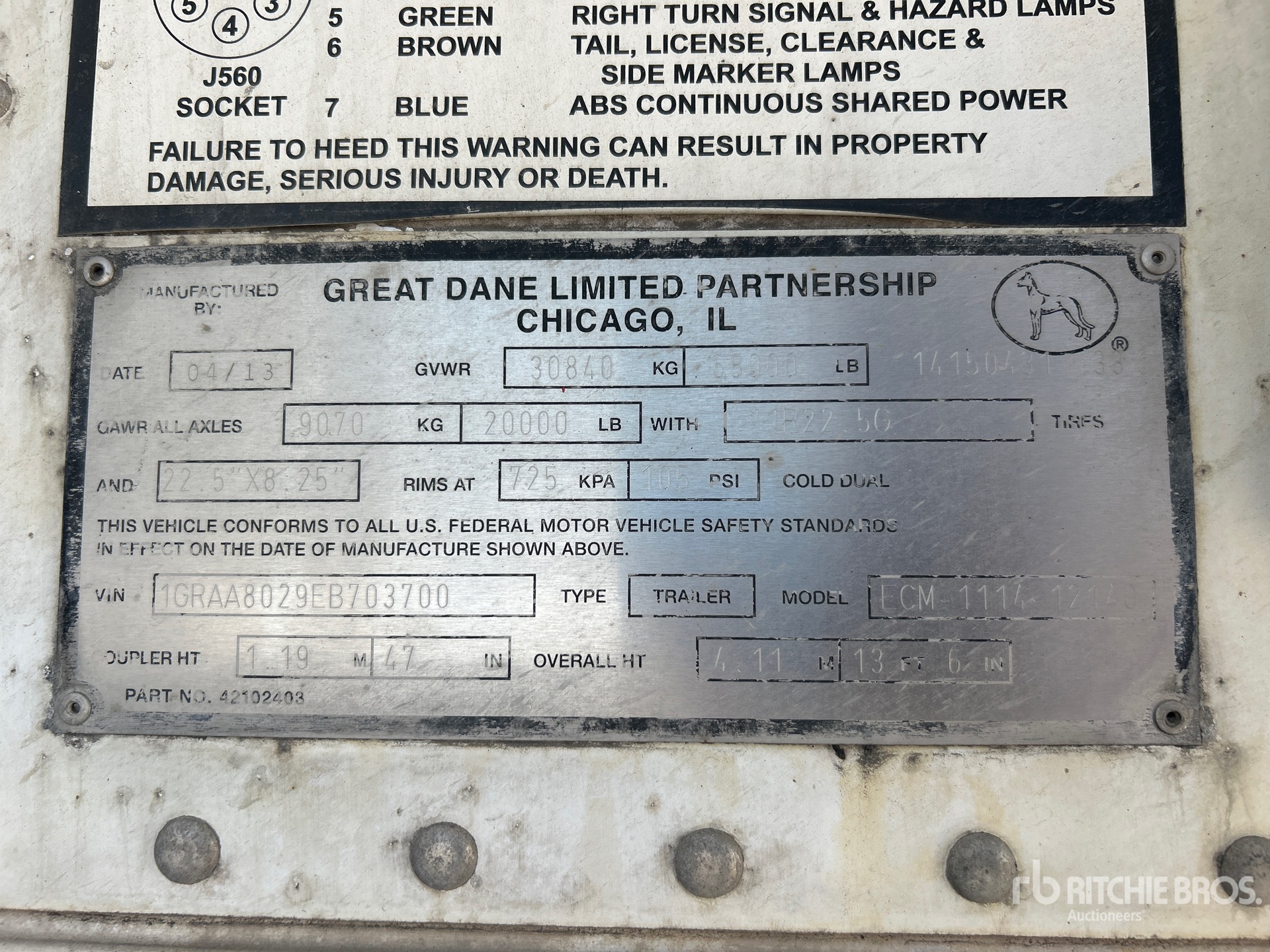 2014 Great Dane 40 ft