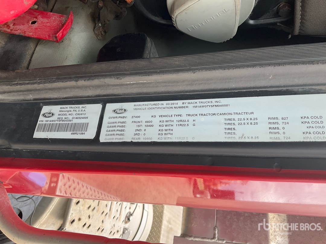Photo of 2015 Mack CXU613