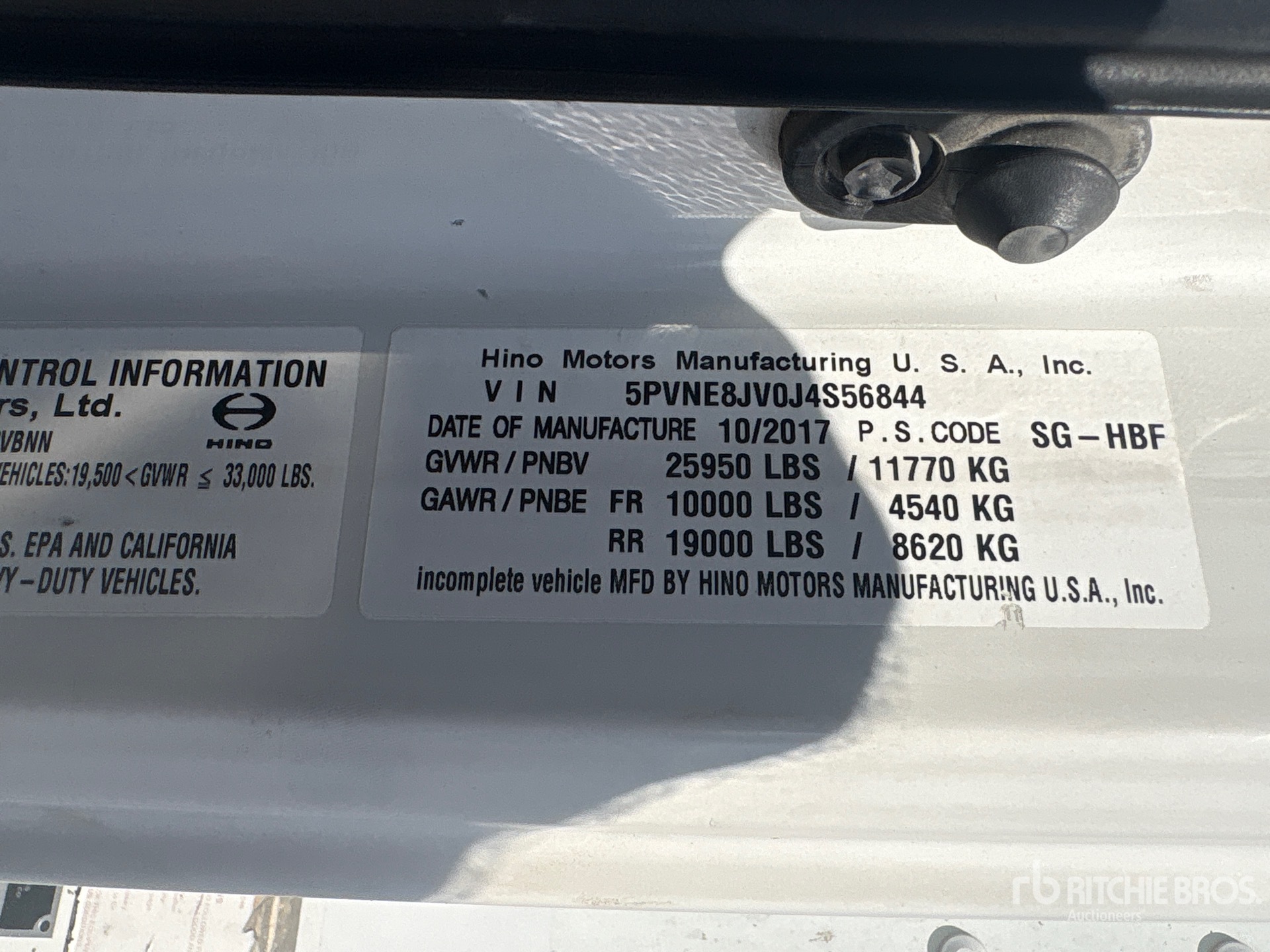 2018 Hino 268