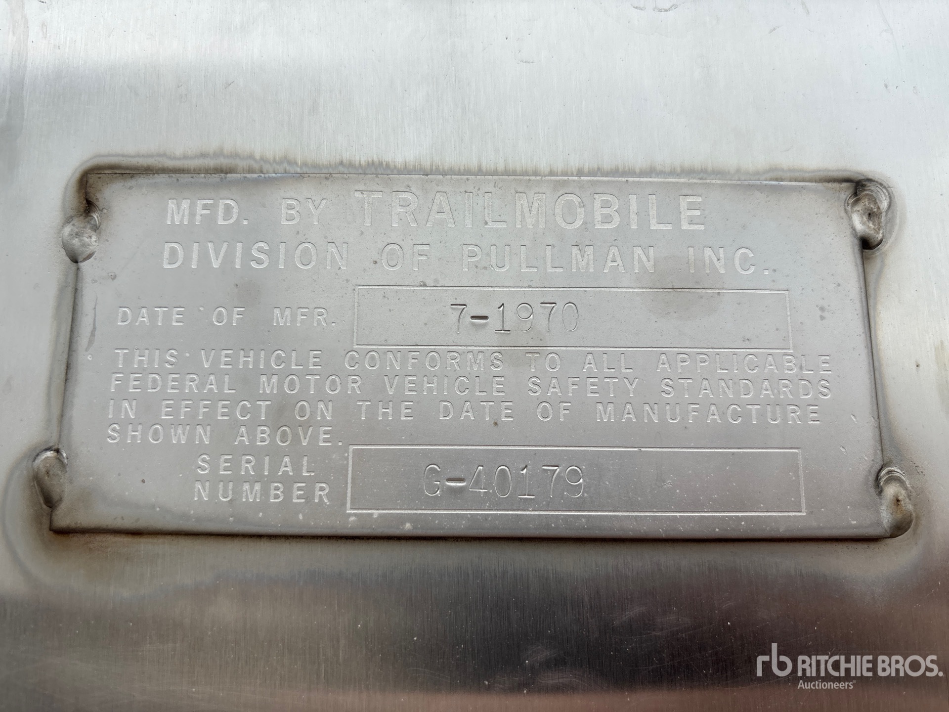 1970 Trailmobile M61I6CAE