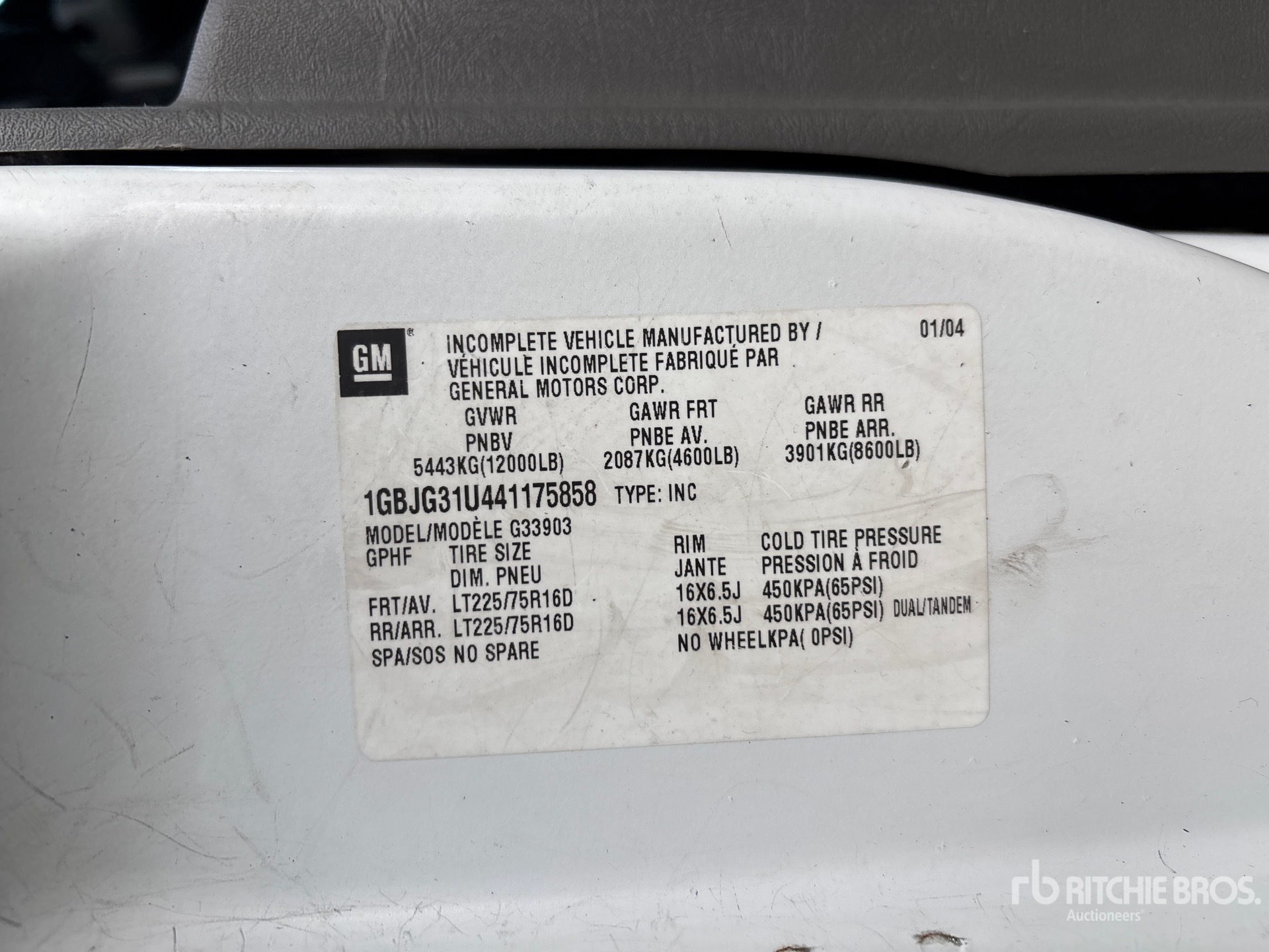 2004 Chevrolet EXPRESS G3500