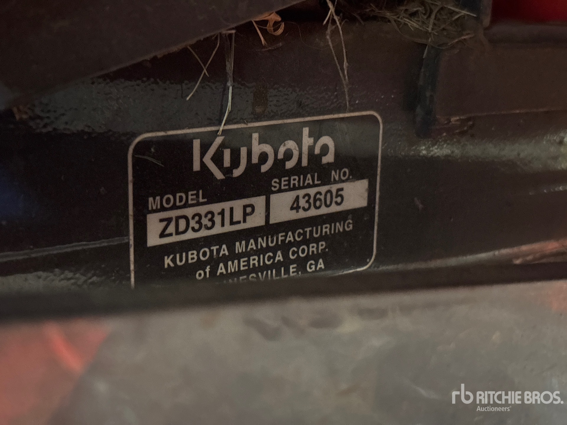 2015 Kubota ZD331