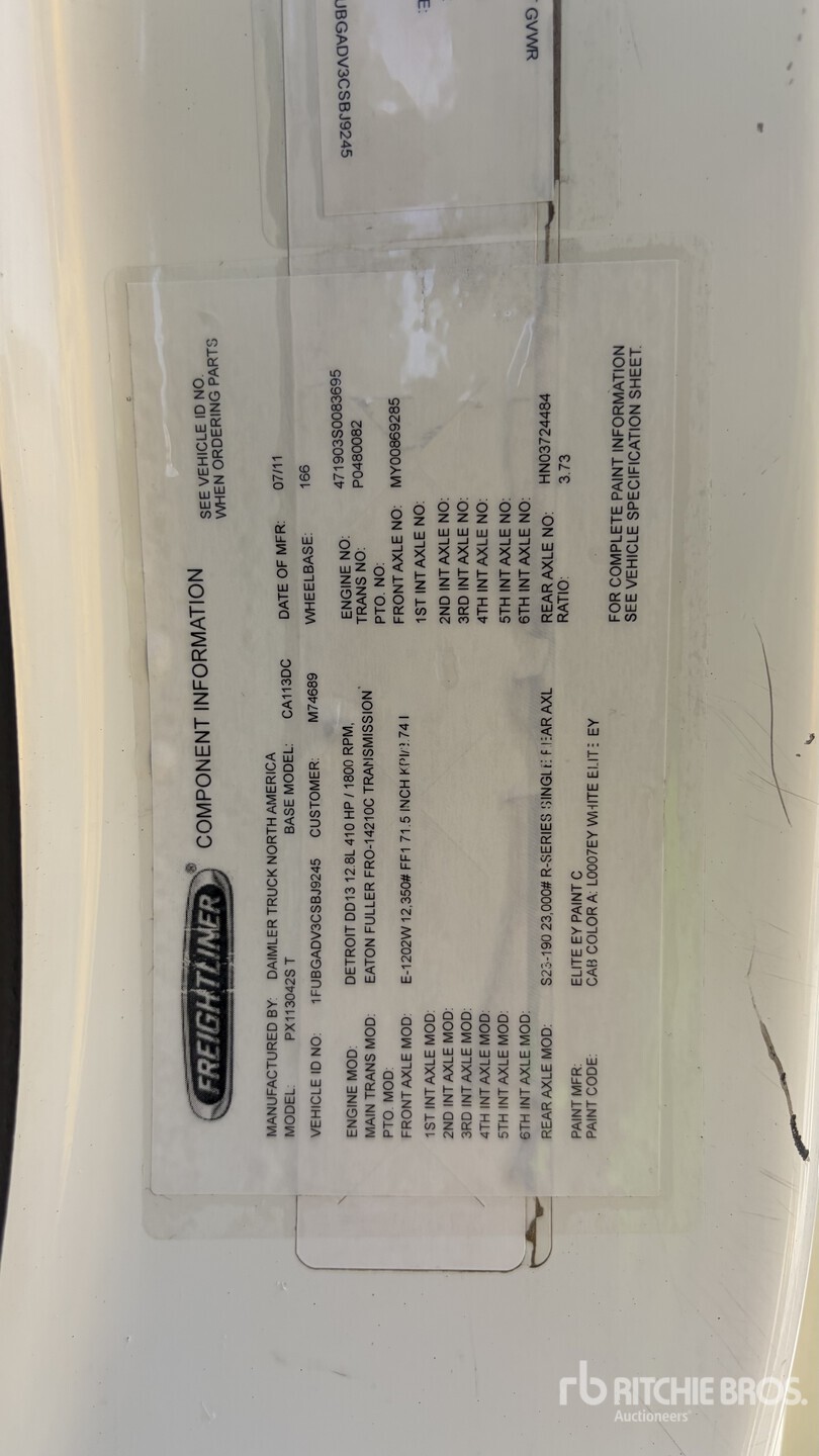 2012 Freightliner CASCADIA 113