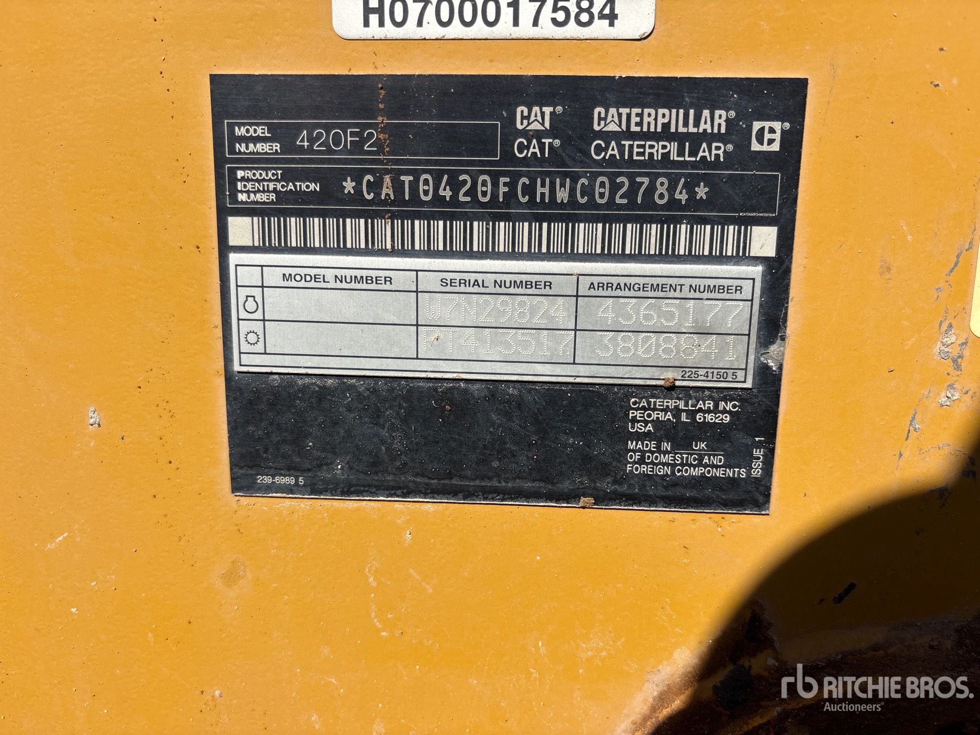 2017 Caterpillar 420F2