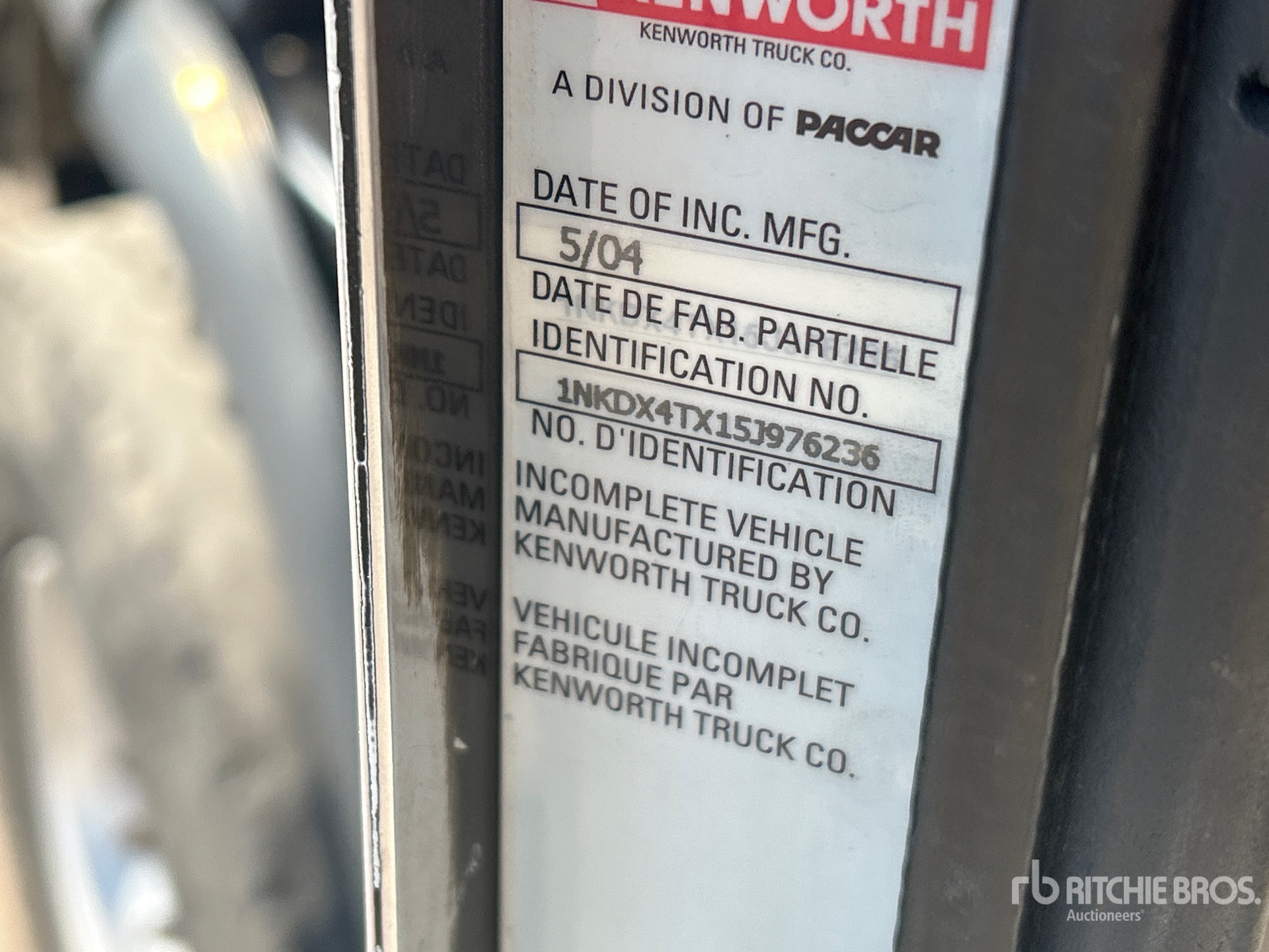 2005 Kenworth T800
