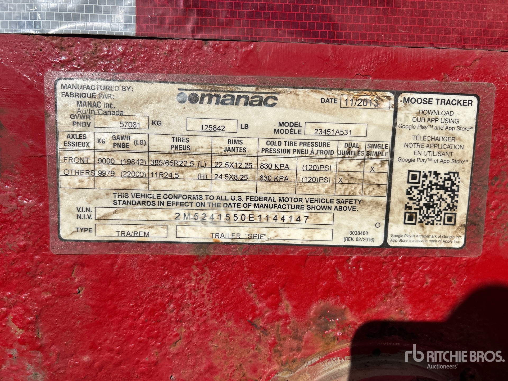 2014 Manac 51 FT QUAD/A POLE