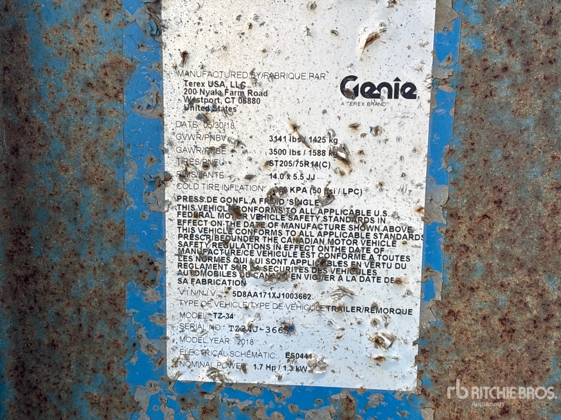 2018 Genie TZ-34