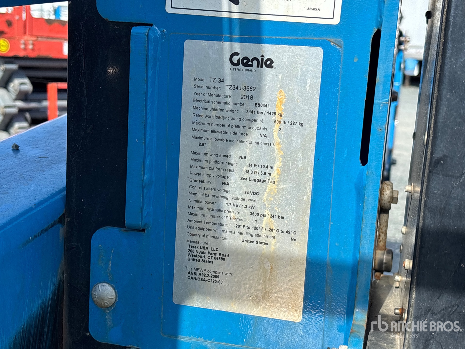 2018 Genie TZ-34