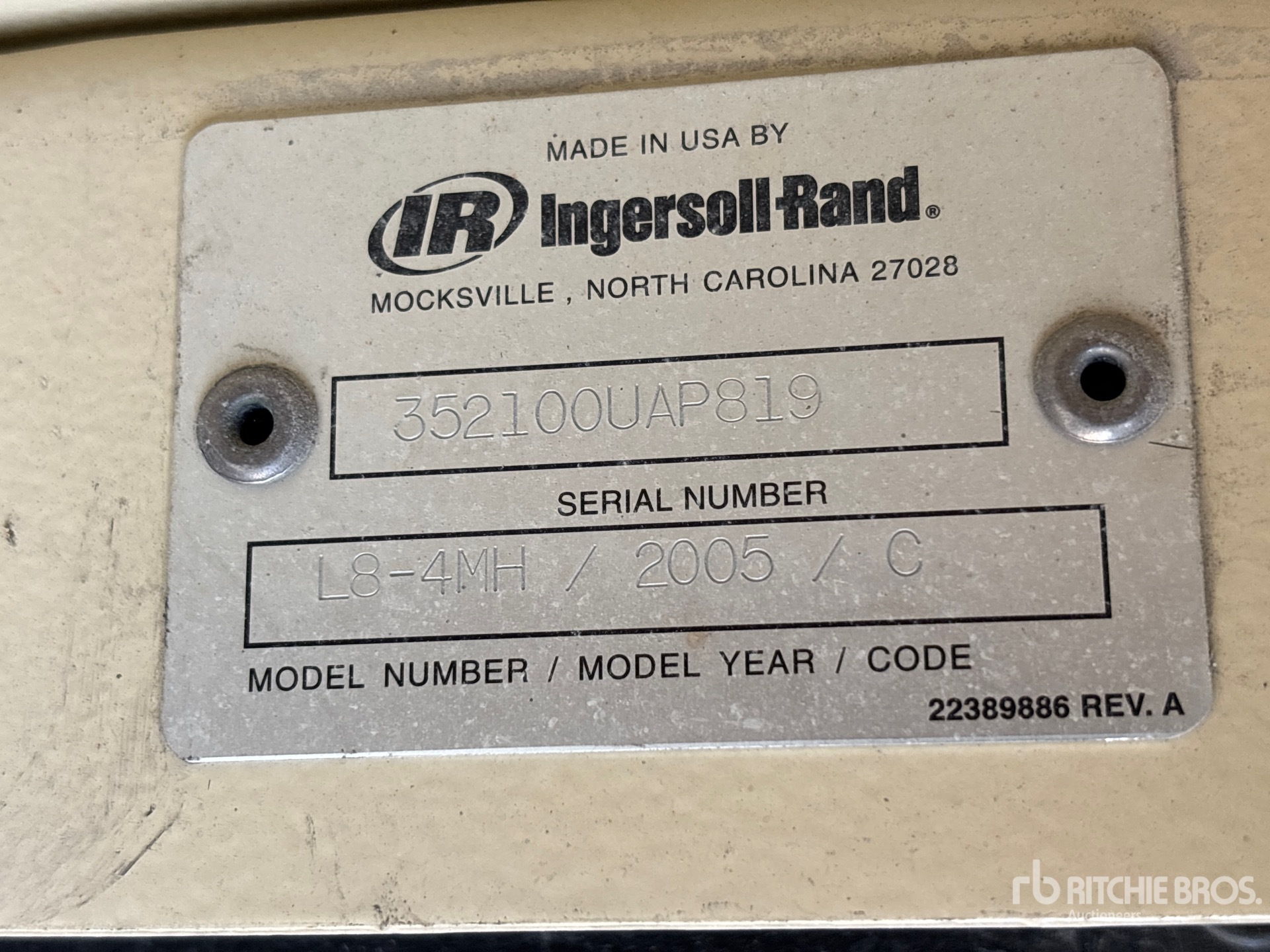2005 Ingersoll Rand L8-4MH