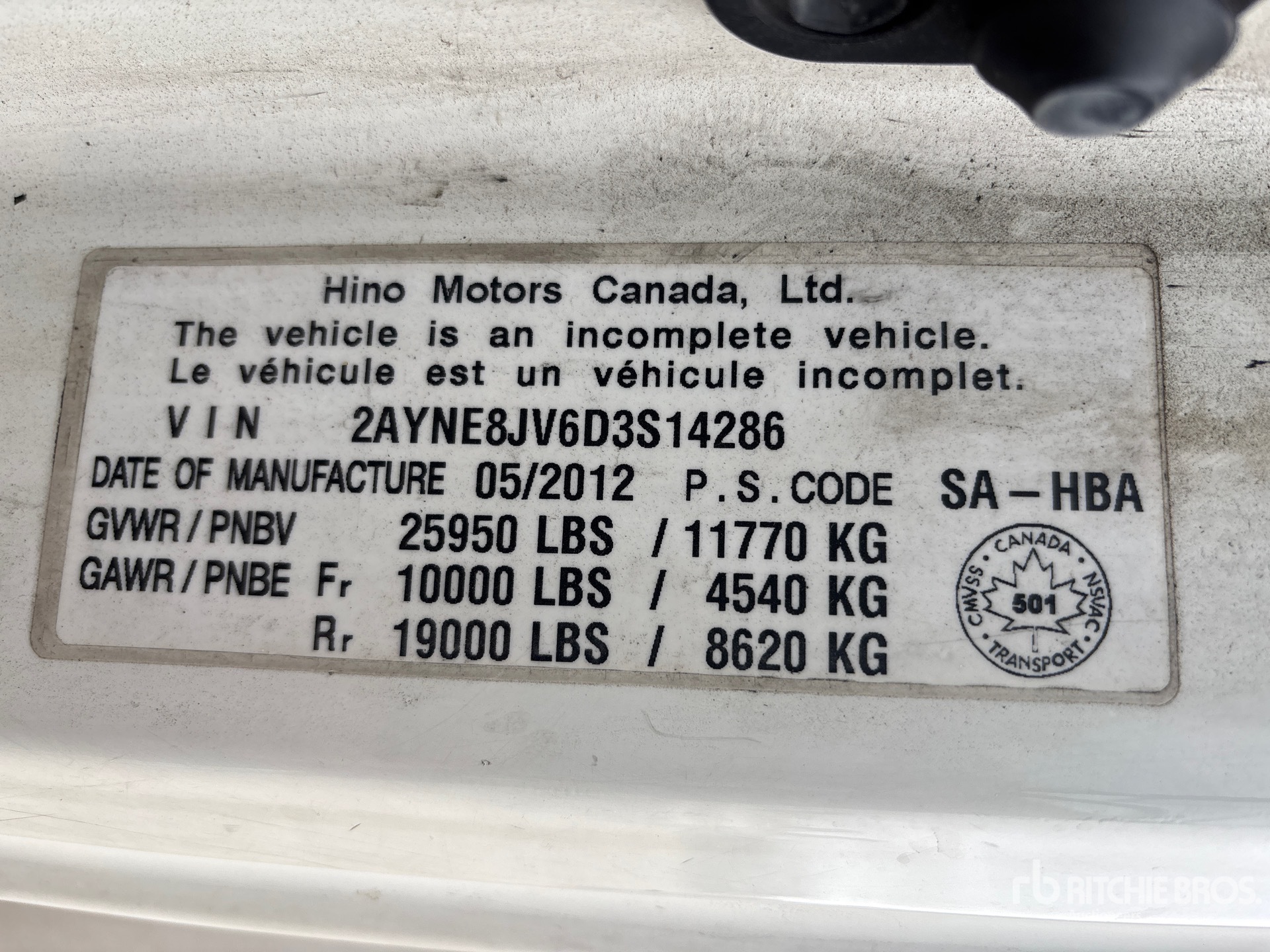 Photo of 2013 Hino 268