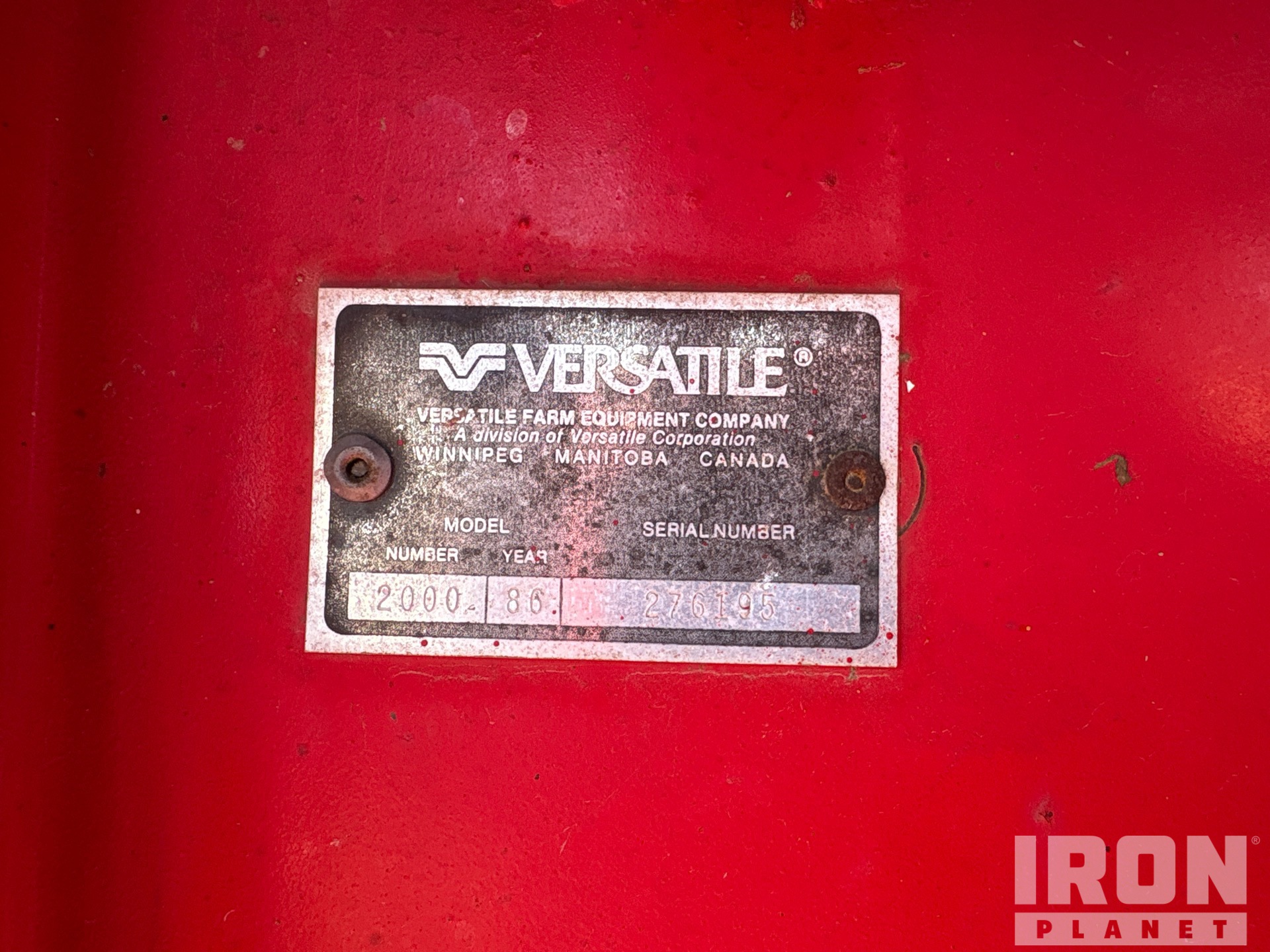 1986 Versatile TRANS-AXIAL 200