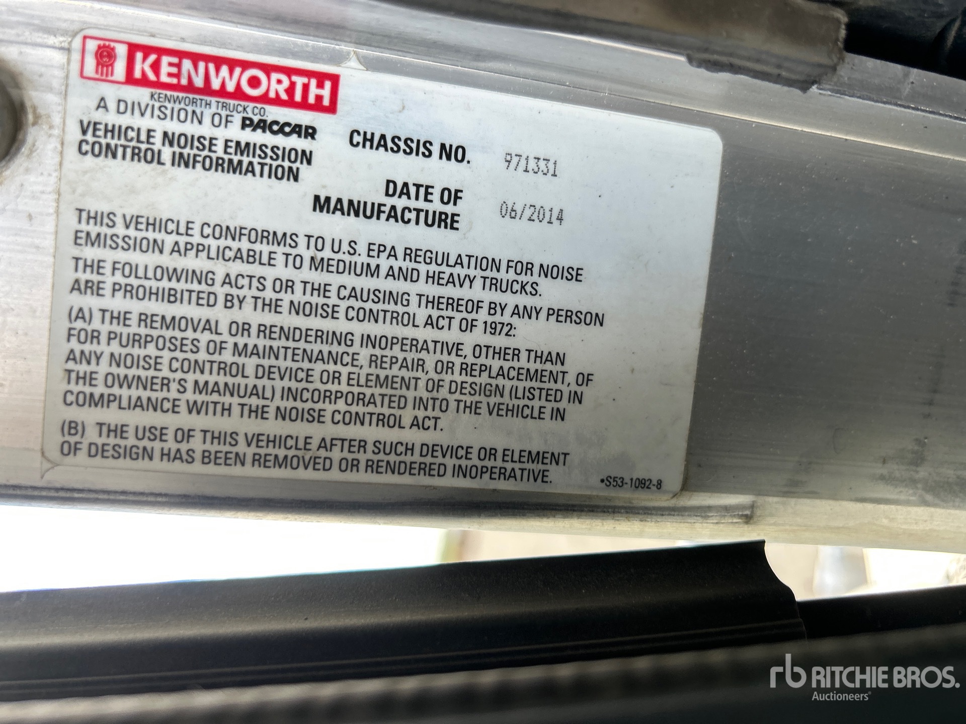 2015 Kenworth T800