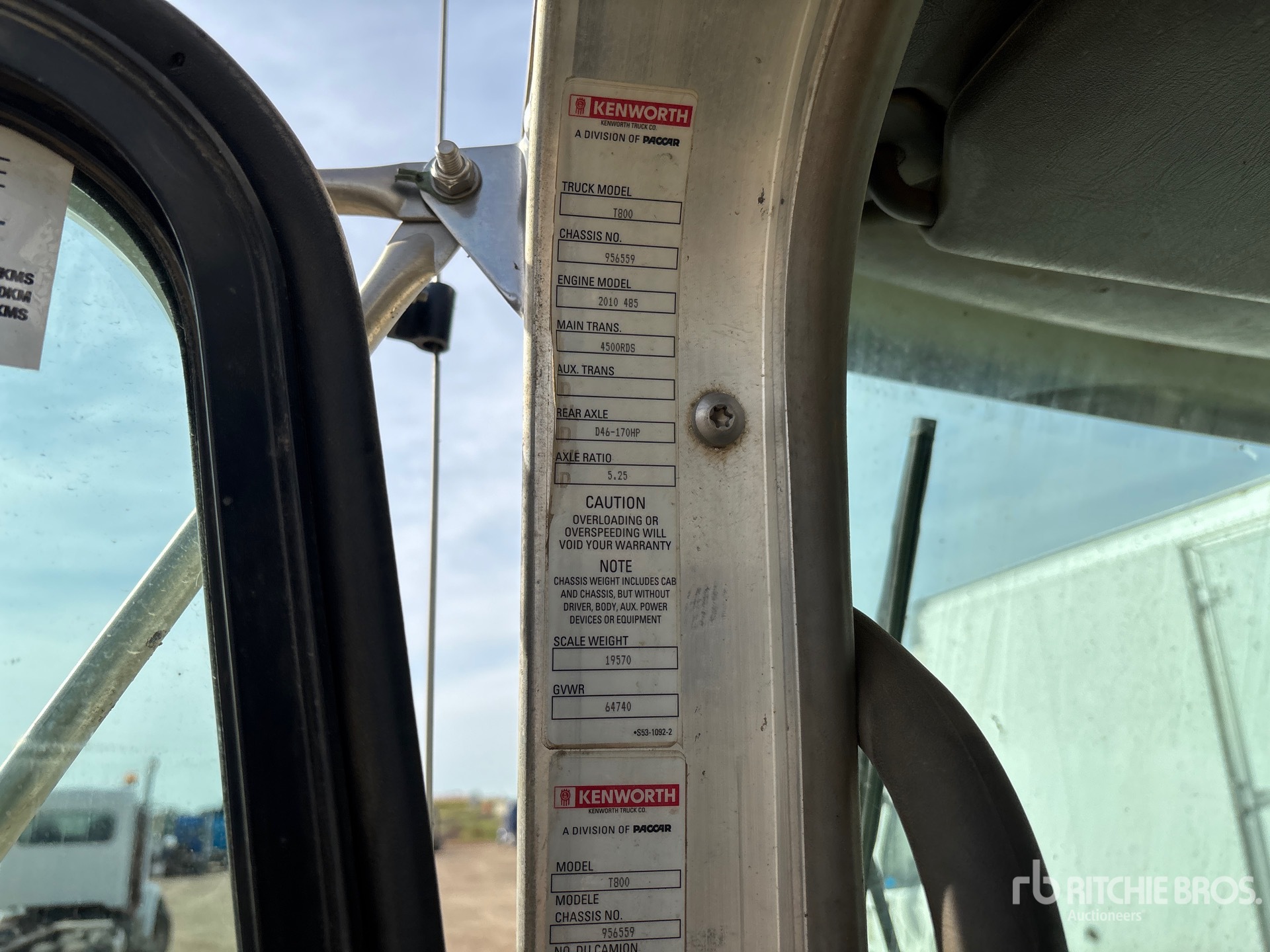 2012 Kenworth T800