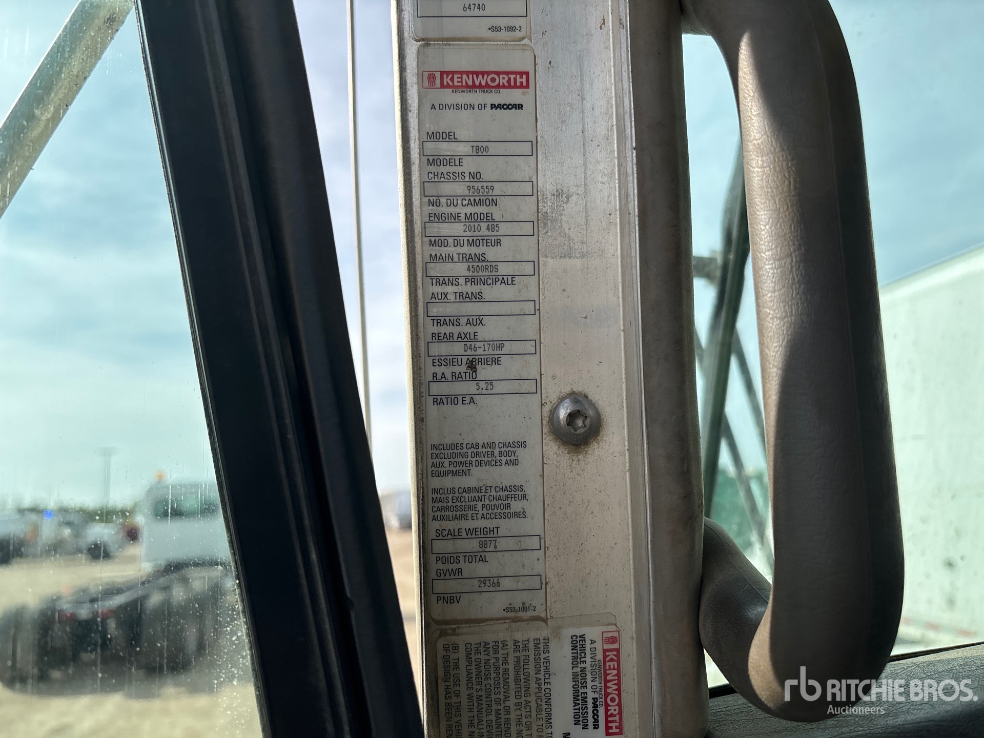 2012 Kenworth T800