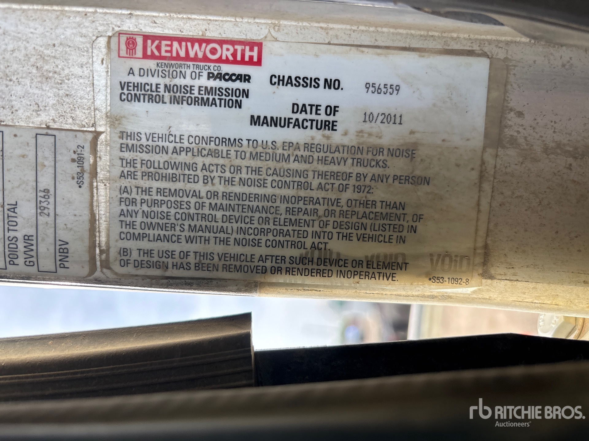 2012 Kenworth T800