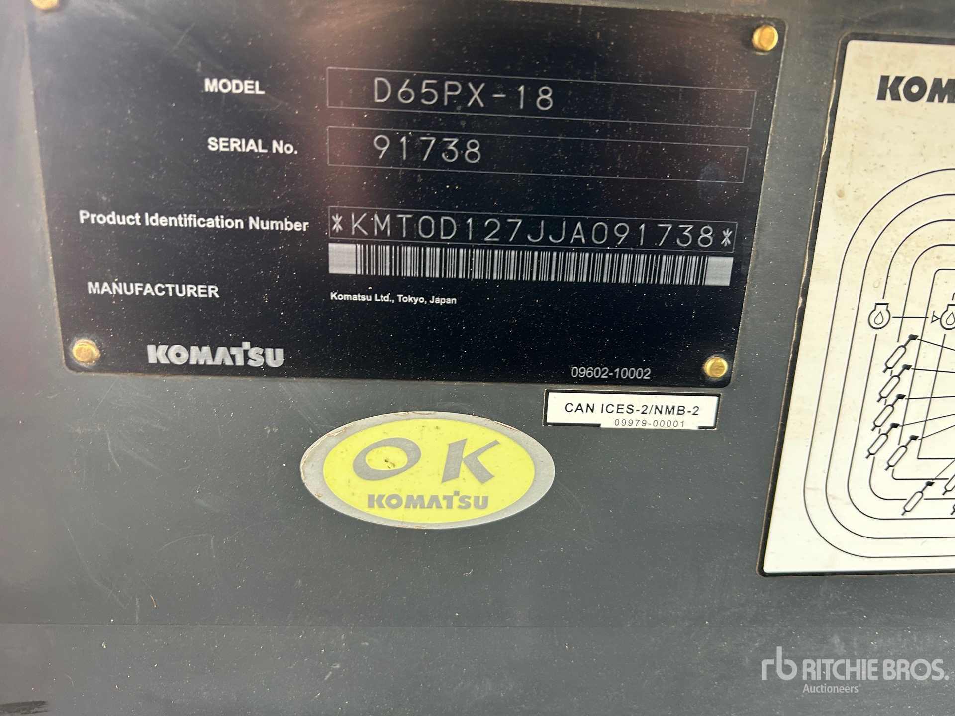 2019 Komatsu D65PX-18