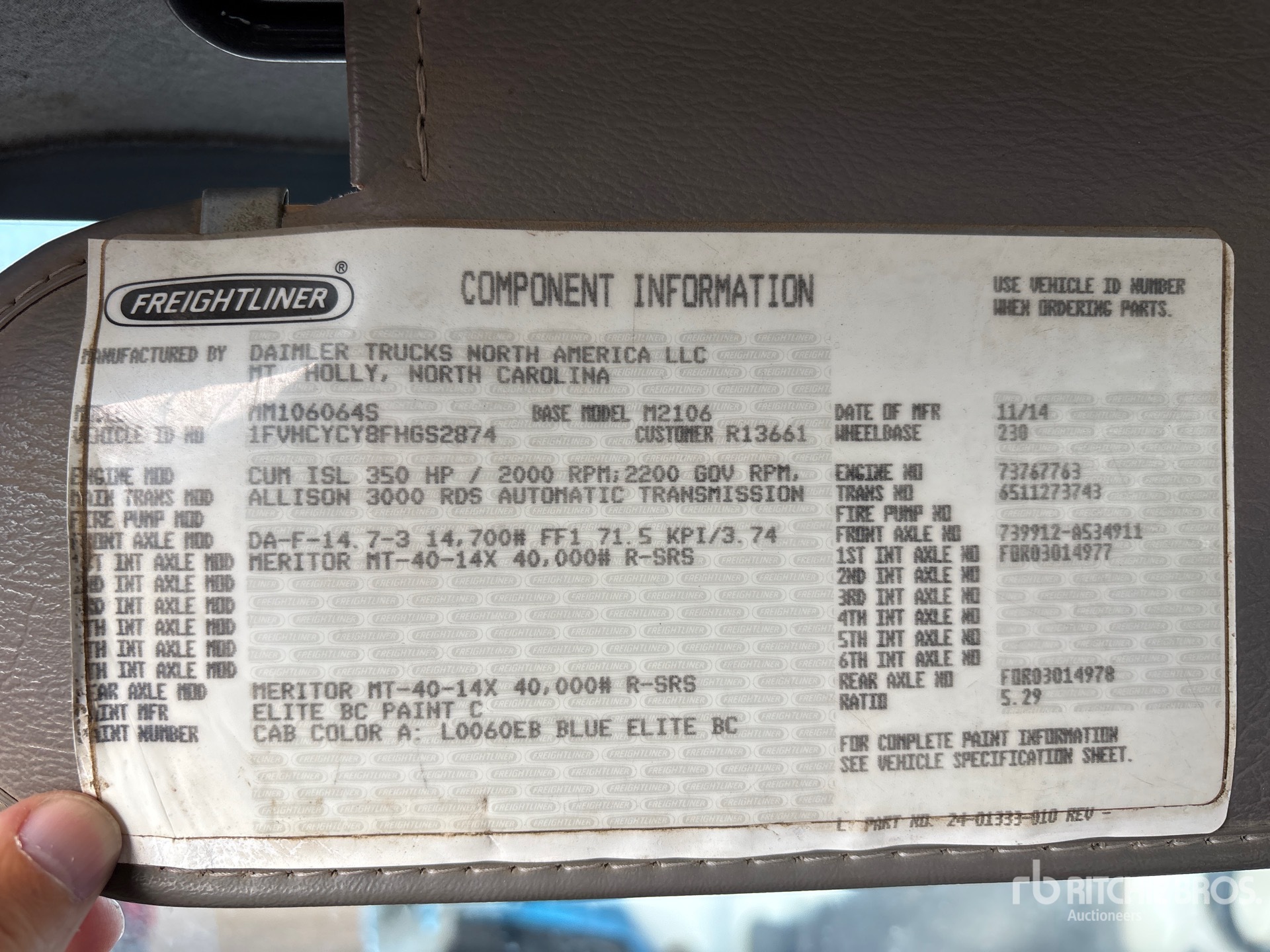 2015 Freightliner M2 106