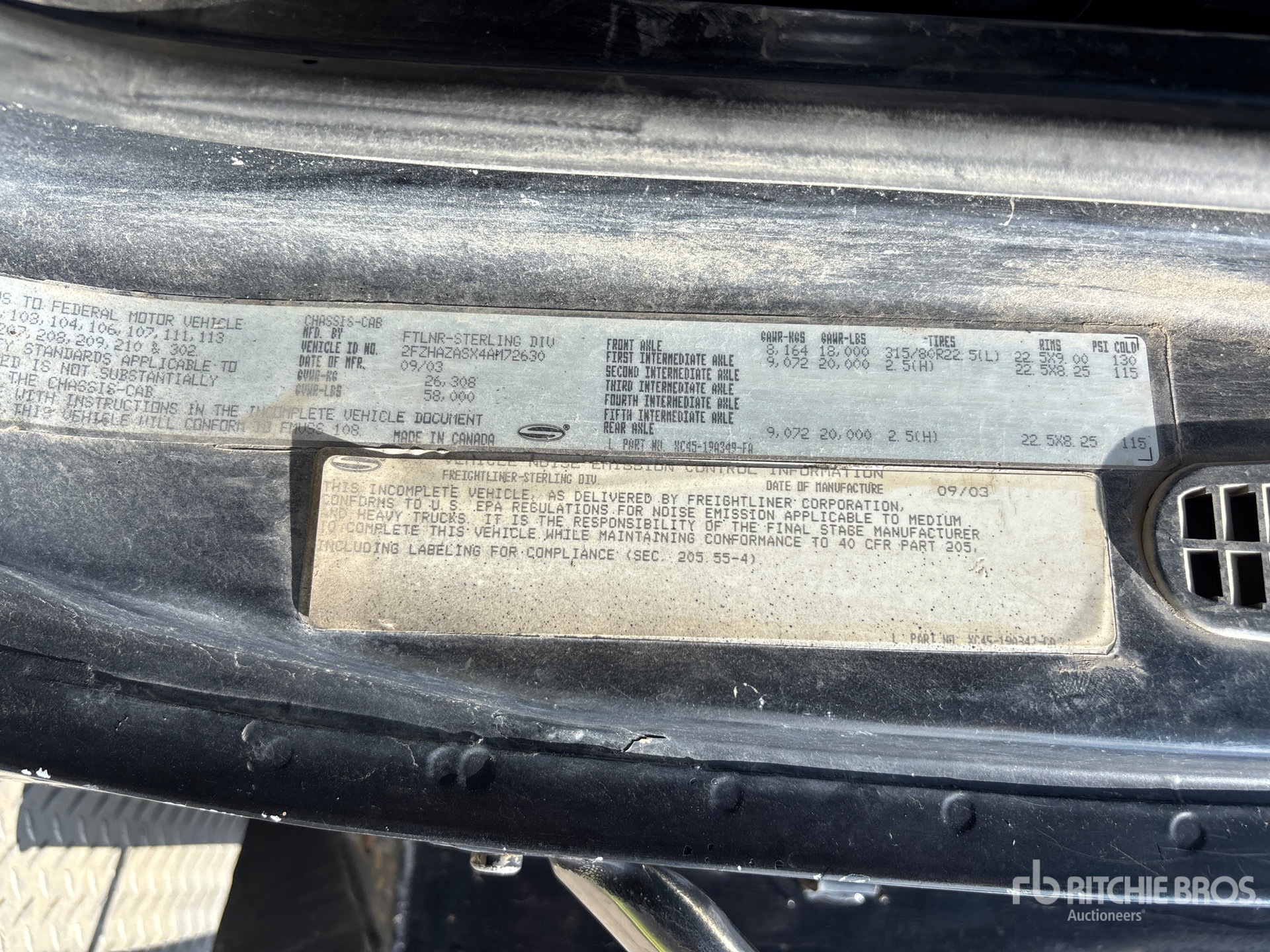 2004 Sterling L9500