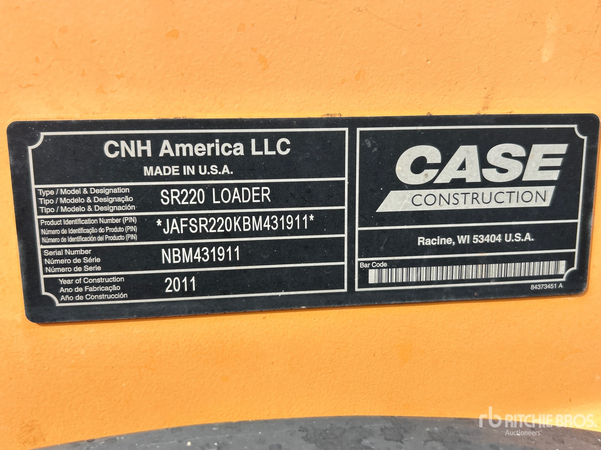 2011 Case SR220