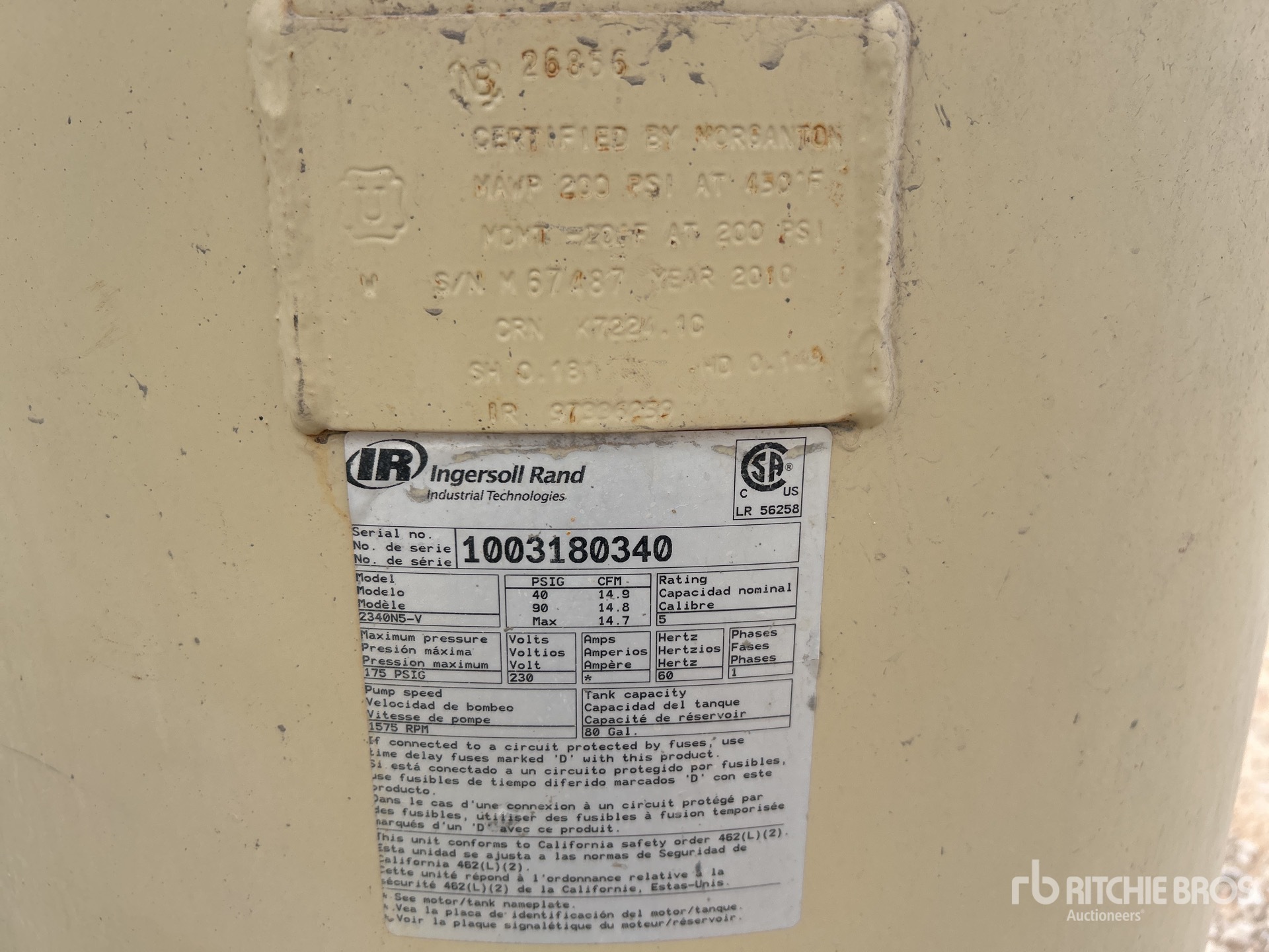 2010 Ingersoll Rand 2340N5-V