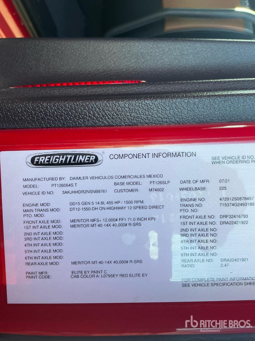 2022 Freightliner CASCADIA 126