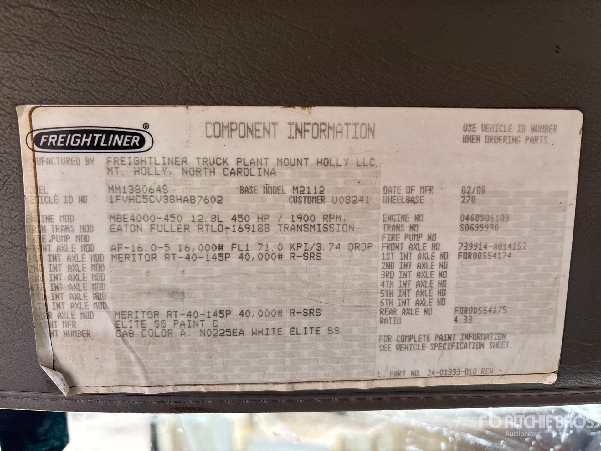 2008 Freightliner M2 112