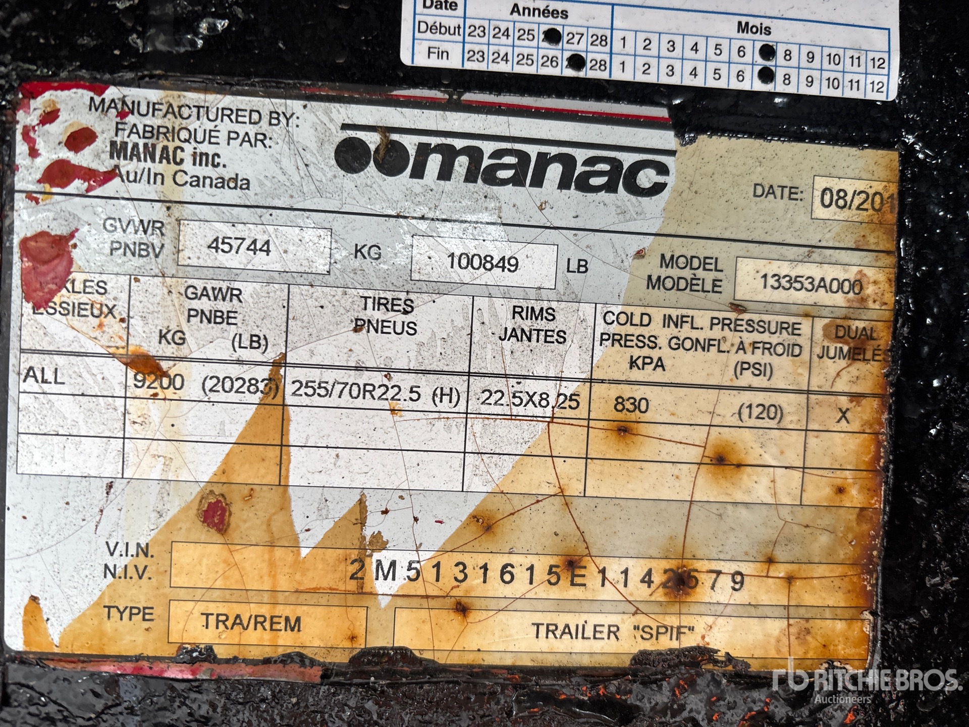 2014 Manac 13353A000