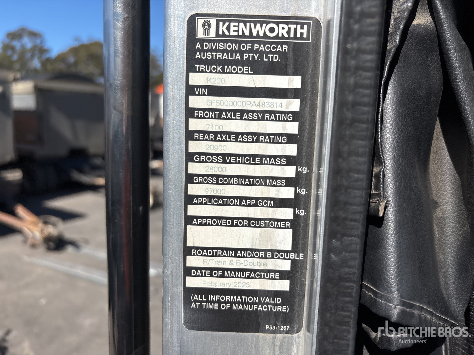 2023 Kenworth K200 AERODYNE